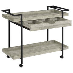 Ventura Grey Bar Cart - MyWaynesHome #