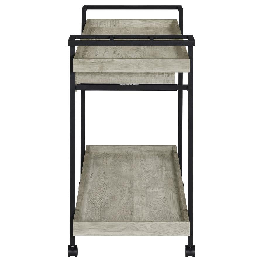 Ventura Grey Bar Cart - MyWaynesHome #