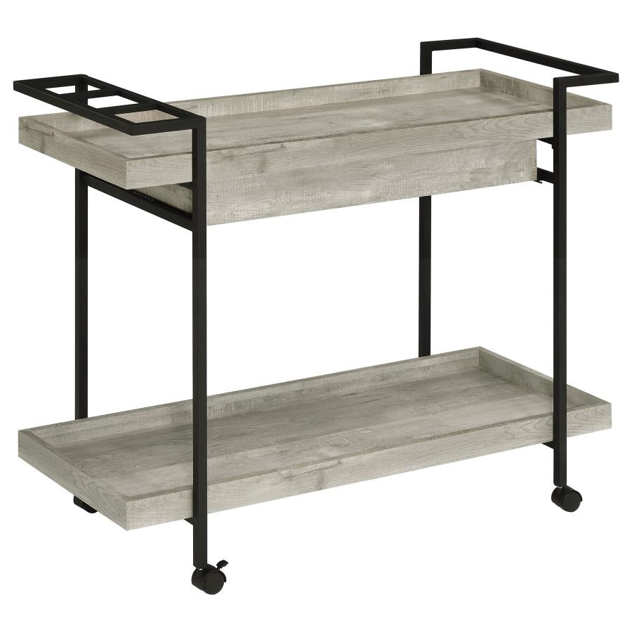Ventura Grey Bar Cart - MyWaynesHome #