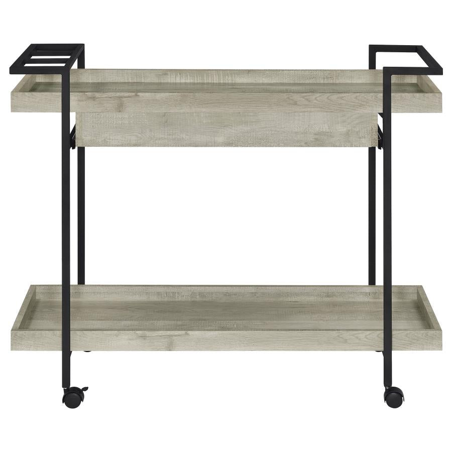 Ventura Grey Bar Cart - MyWaynesHome #