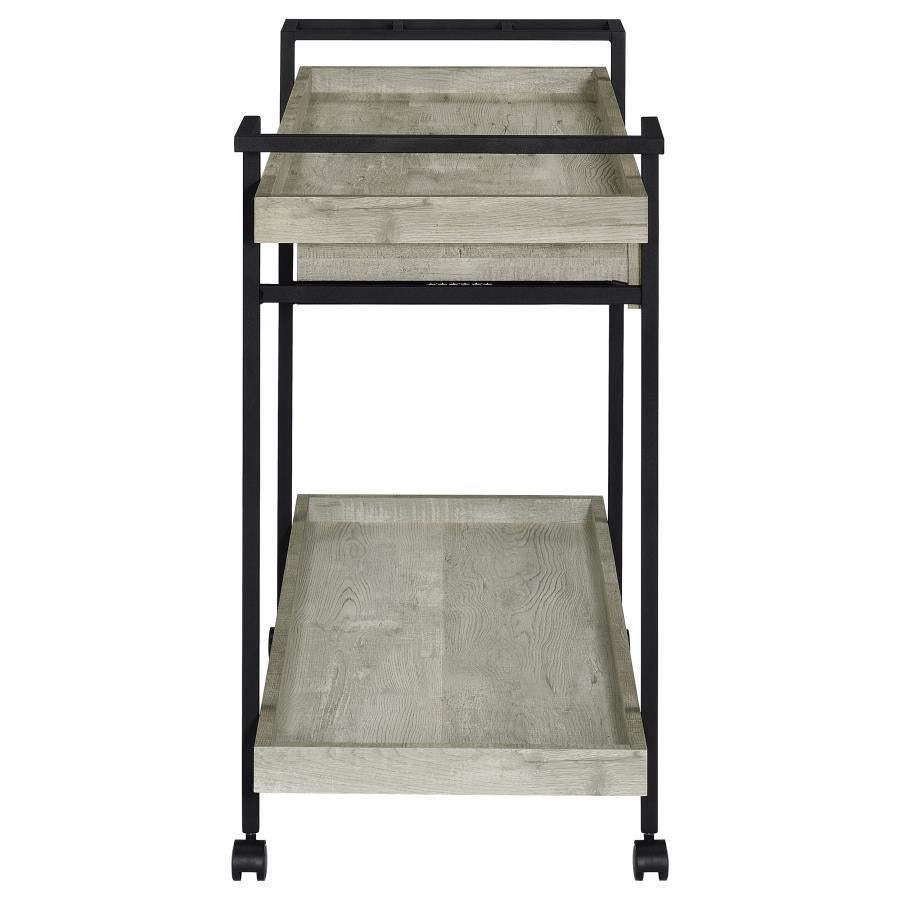 Ventura Grey Bar Cart - MyWaynesHome #