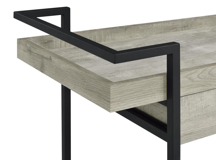 Ventura Grey Bar Cart - MyWaynesHome #