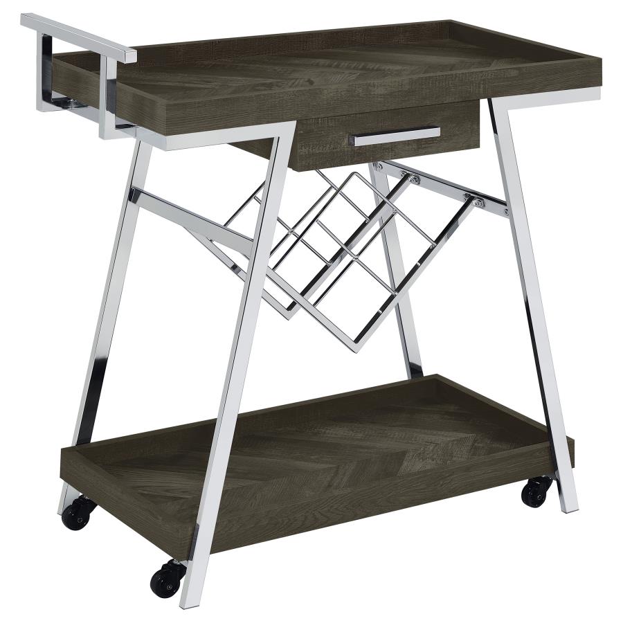 Kinney Grey Bar Cart - MyWaynesHome #