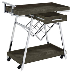 Kinney Grey Bar Cart - MyWaynesHome #