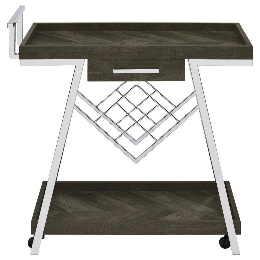 Kinney Grey Bar Cart - MyWaynesHome #