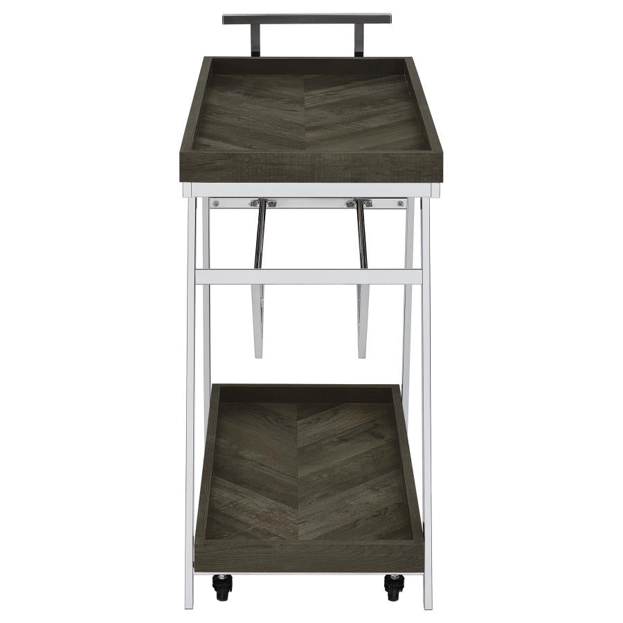 Kinney Grey Bar Cart - MyWaynesHome #