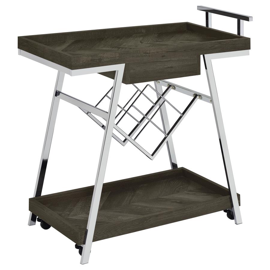 Kinney Grey Bar Cart - MyWaynesHome #