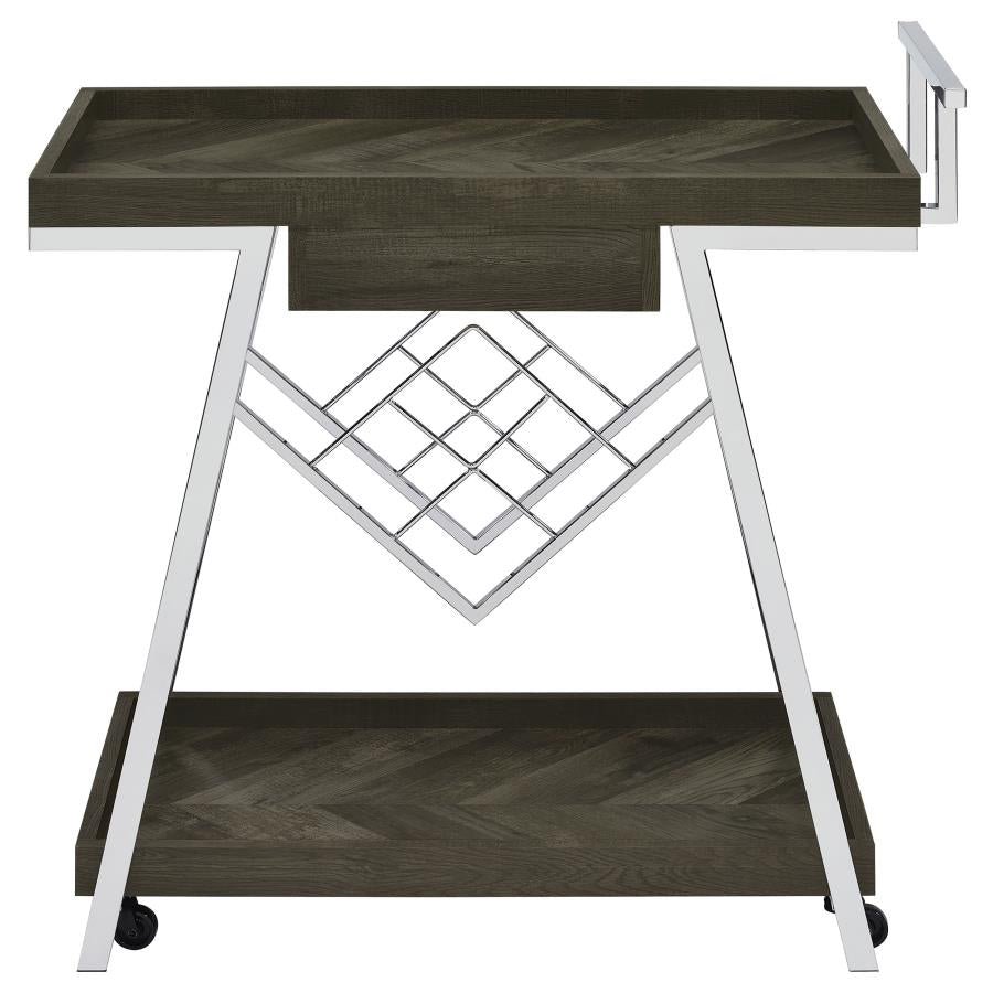 Kinney Grey Bar Cart - MyWaynesHome #