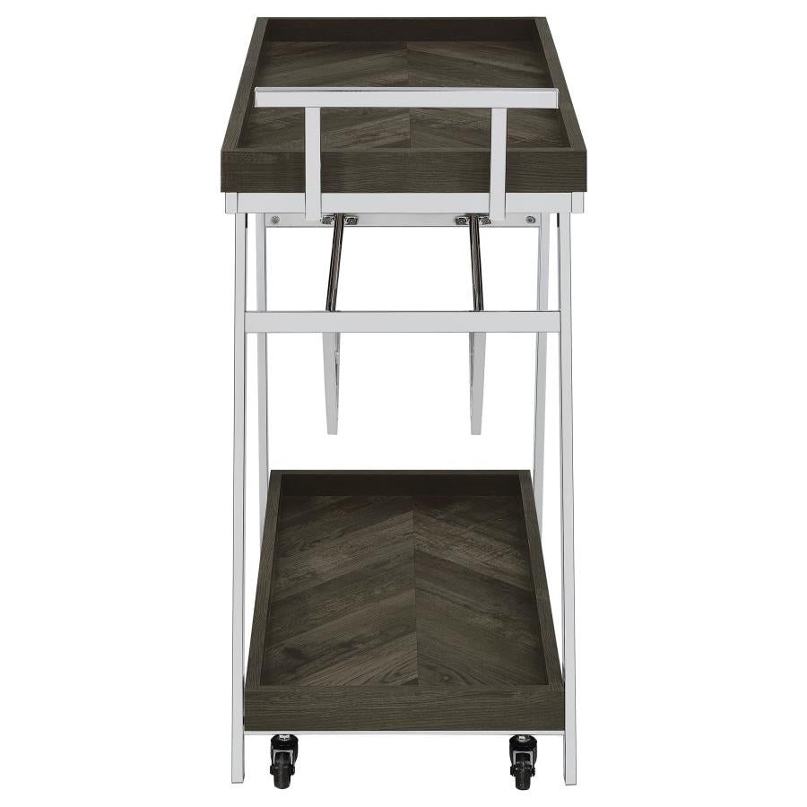 Kinney Grey Bar Cart - MyWaynesHome #