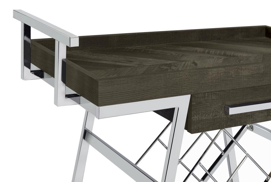 Kinney Grey Bar Cart - MyWaynesHome #