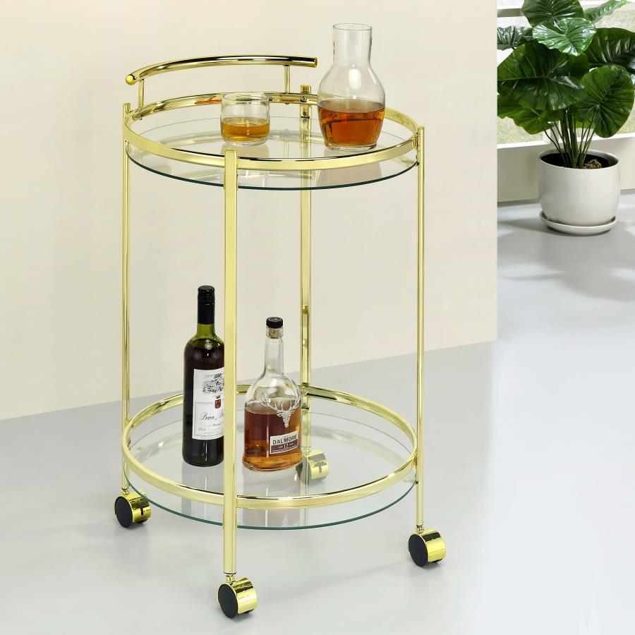 Chrissy Gold Bar Cart - MyWaynesHome #