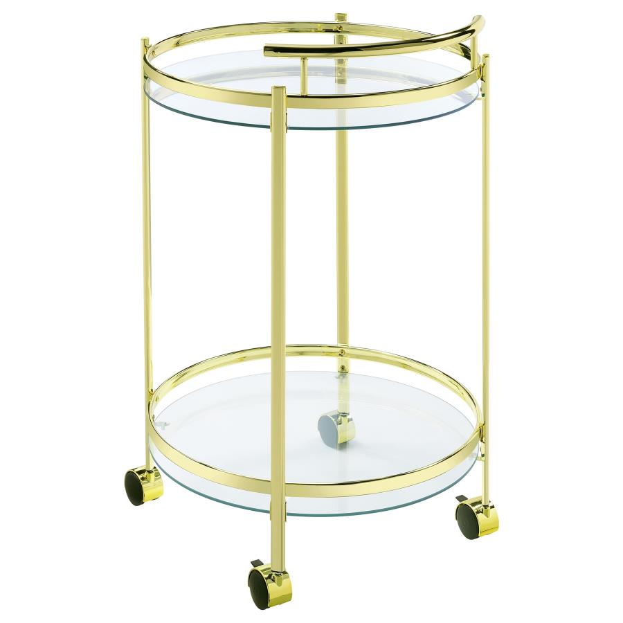 Chrissy Gold Bar Cart - MyWaynesHome #