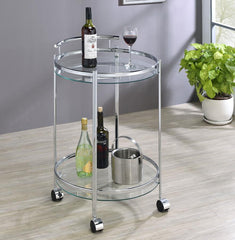 Chrissy Silver Bar Cart - MyWaynesHome #