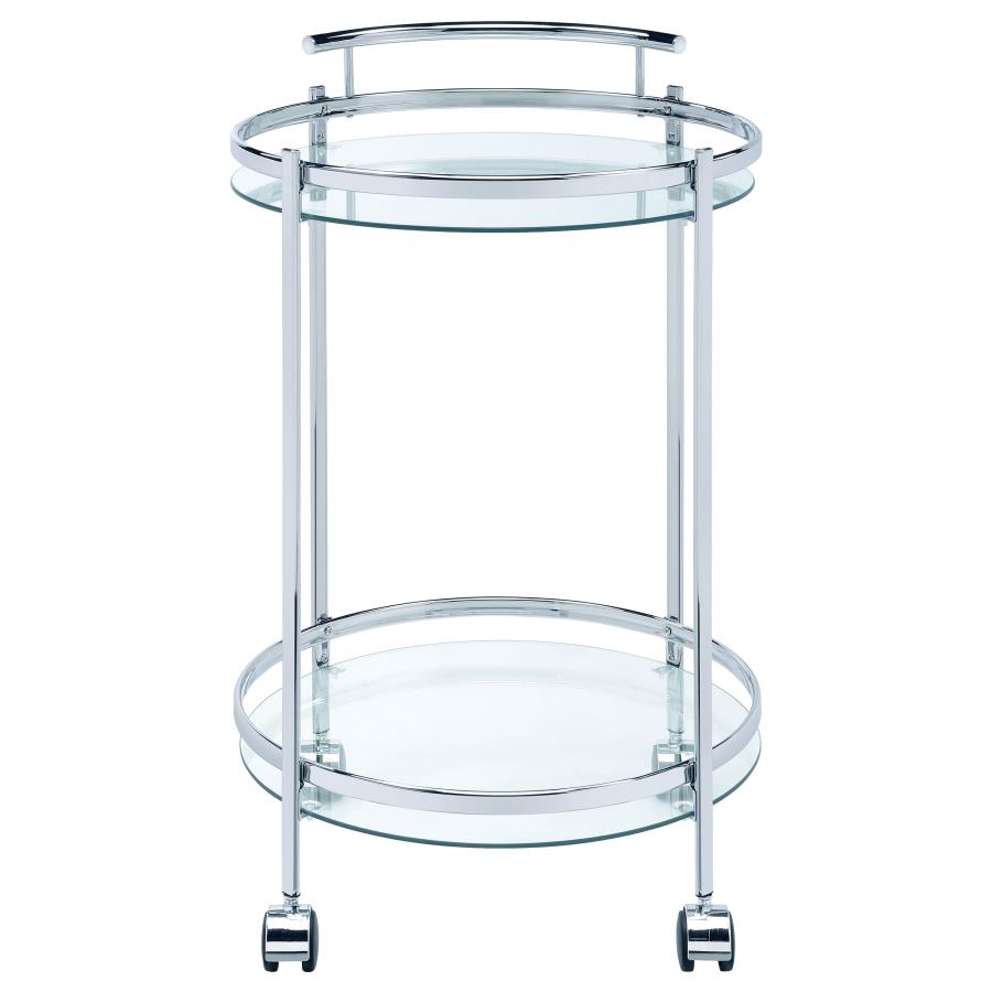 Chrissy Silver Bar Cart - MyWaynesHome #