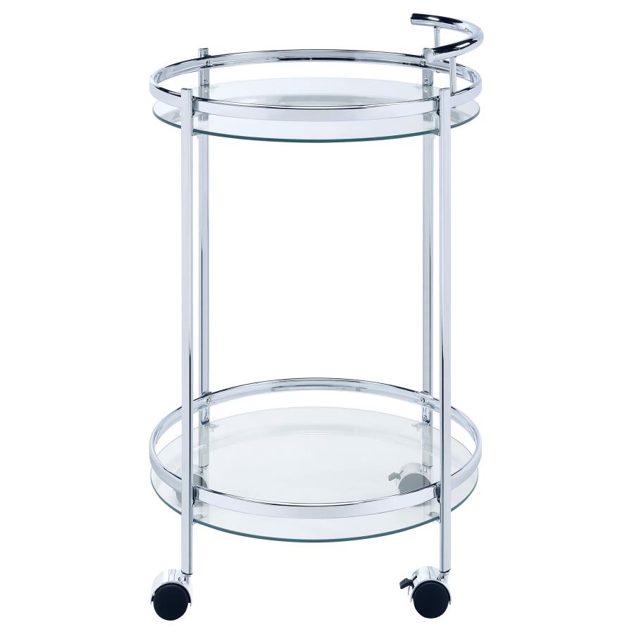 Chrissy Silver Bar Cart - MyWaynesHome #