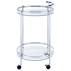 Chrissy Silver Bar Cart - MyWaynesHome #