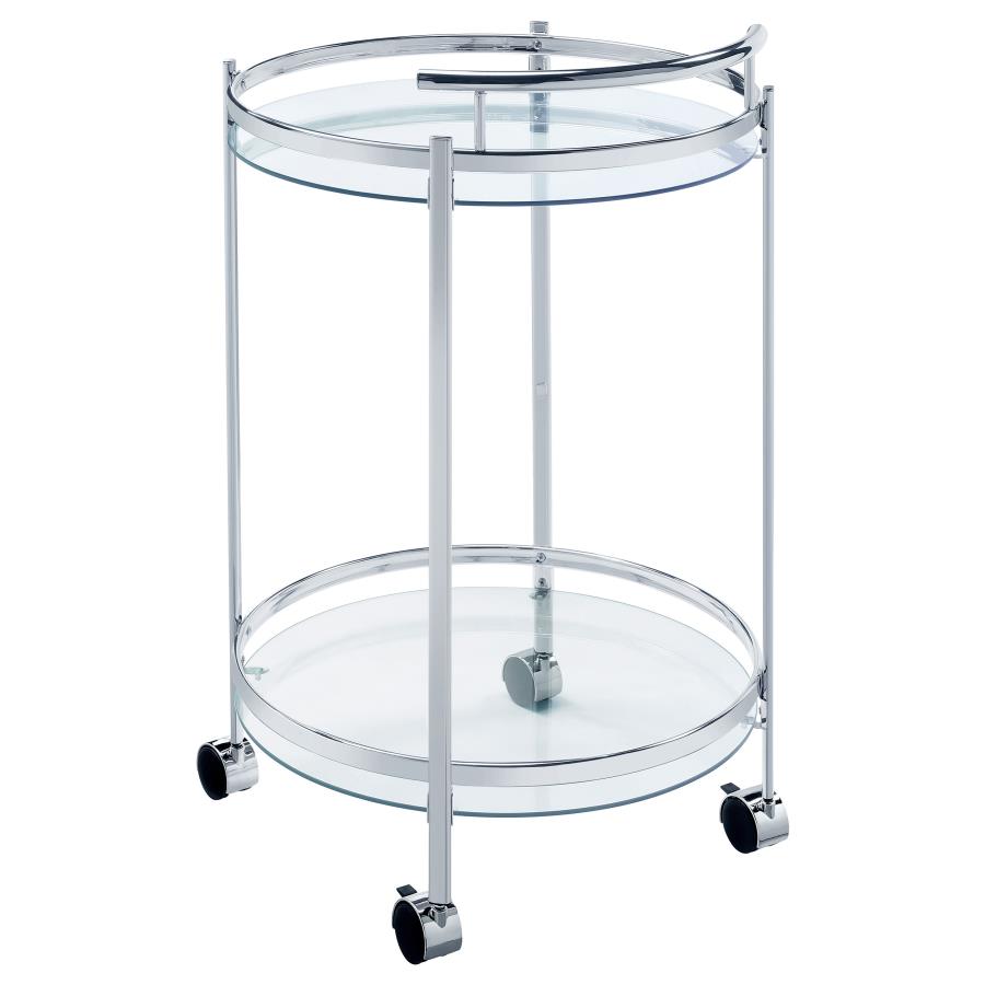 Chrissy Silver Bar Cart - MyWaynesHome #