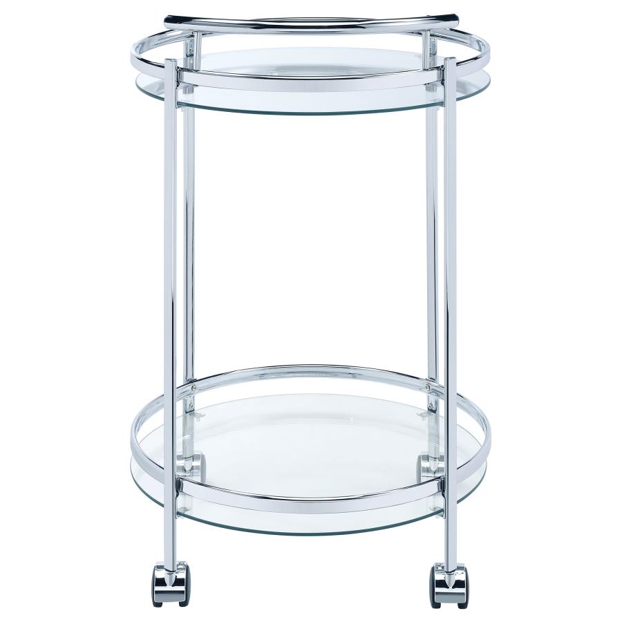 Chrissy Silver Bar Cart - MyWaynesHome #