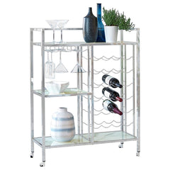 Derion Silver Bar Cart - MyWaynesHome #