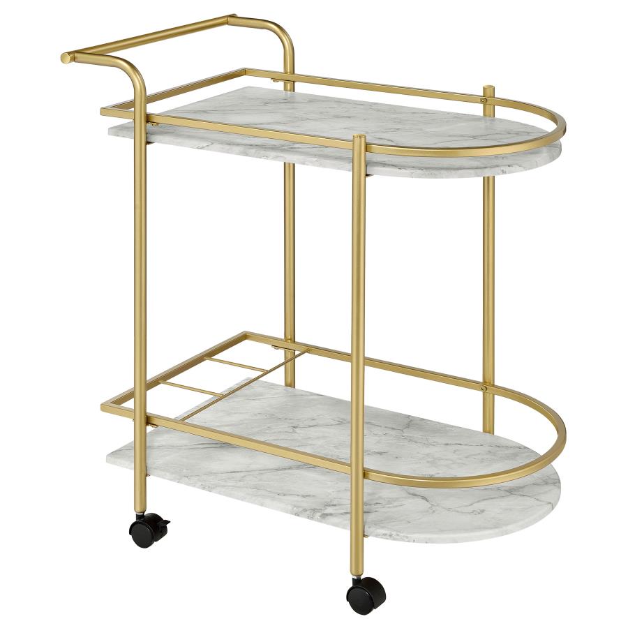 Desiree Gold Bar Cart - MyWaynesHome #