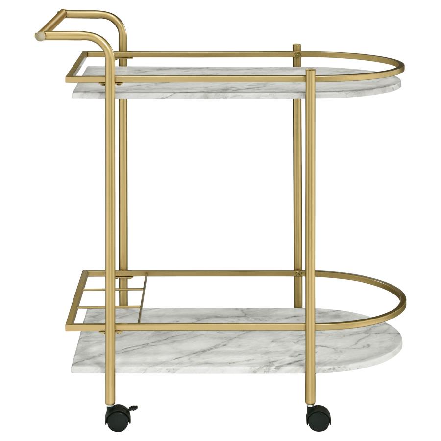 Desiree Gold Bar Cart - MyWaynesHome #