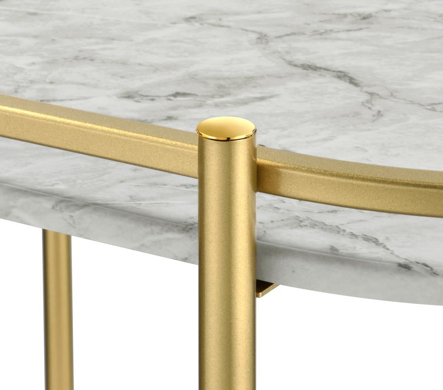 Desiree Gold Bar Cart - MyWaynesHome #