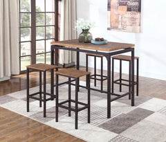 Santana Brown 5 Pc Bar Set - MyWaynesHome #