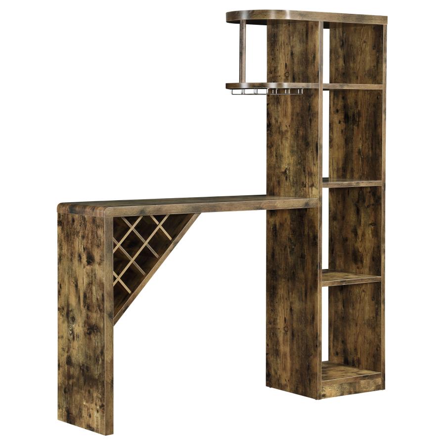 Belvedere Brown Home Bar - MyWaynesHome #