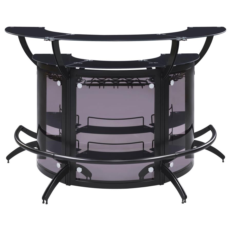 Dallas Black 3 Pc Home Bar - MyWaynesHome #