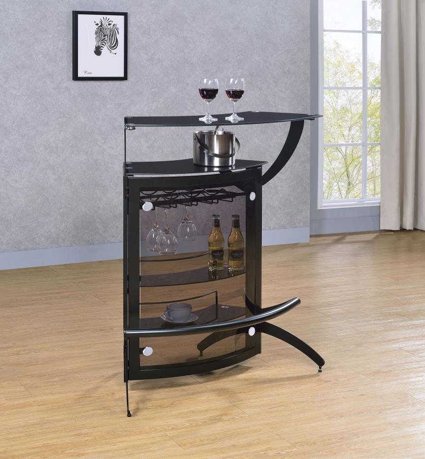 Dallas Black Home Bar - MyWaynesHome #