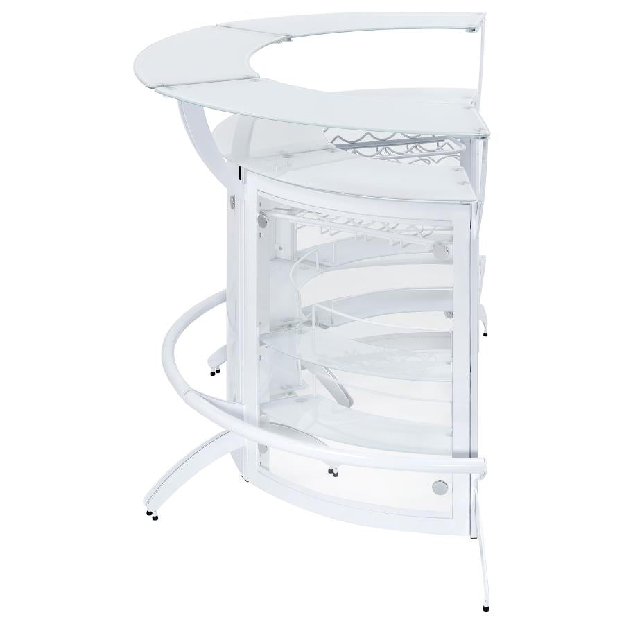 Dallas White 3 Pc Home Bar - MyWaynesHome #