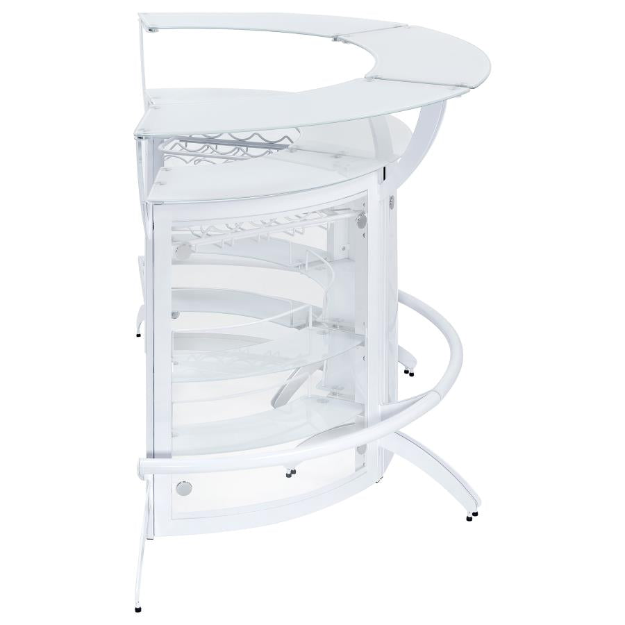 Dallas White 3 Pc Home Bar - MyWaynesHome #