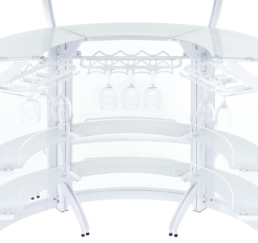 Dallas White 3 Pc Home Bar - MyWaynesHome #