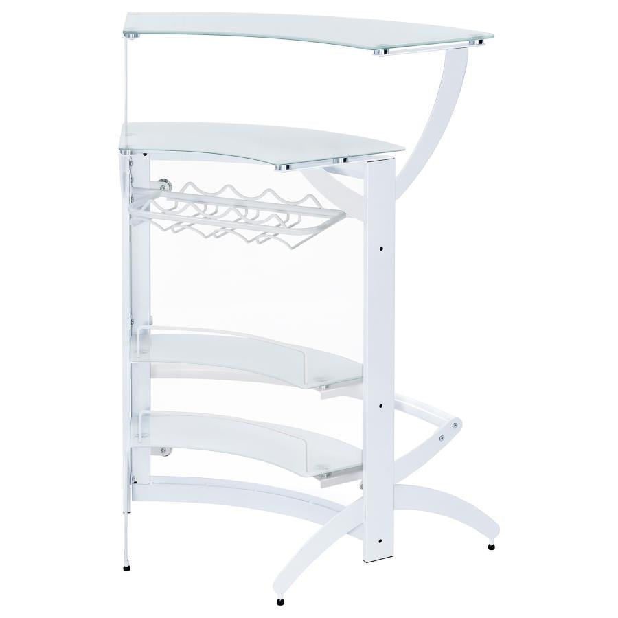 Dallas White Home Bar - MyWaynesHome #