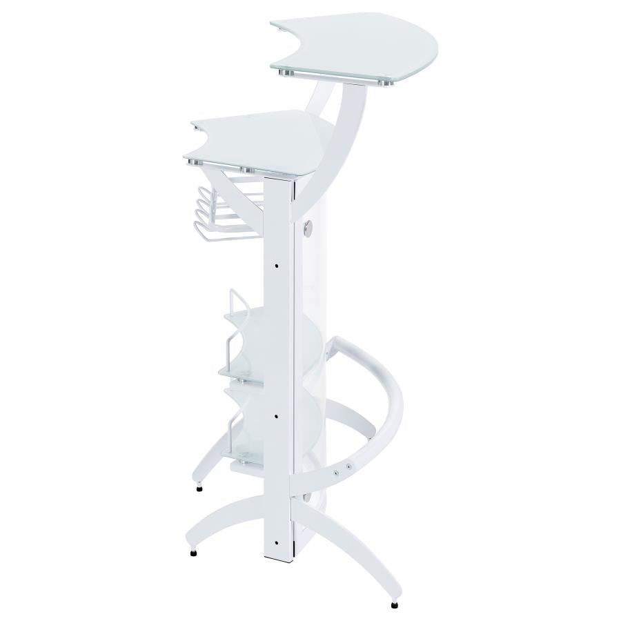 Dallas White Home Bar - MyWaynesHome #