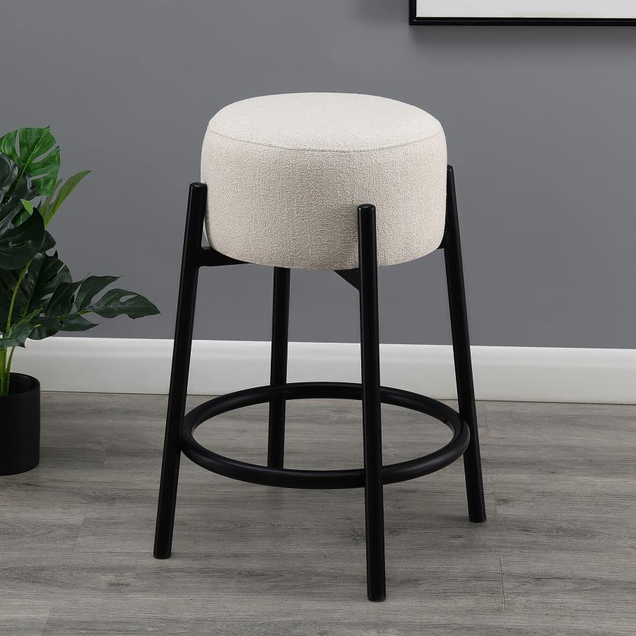 Leonard Beige Counter Stool - MyWaynesHome #