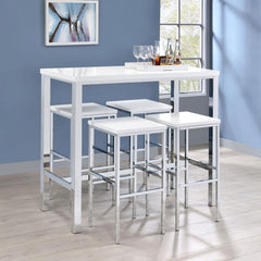 Natividad White 5 Pc Bar Set - MyWaynesHome #