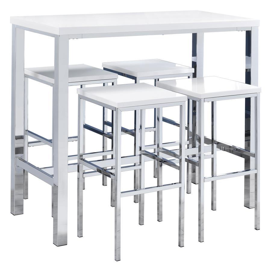 Natividad White 5 Pc Bar Set - MyWaynesHome #
