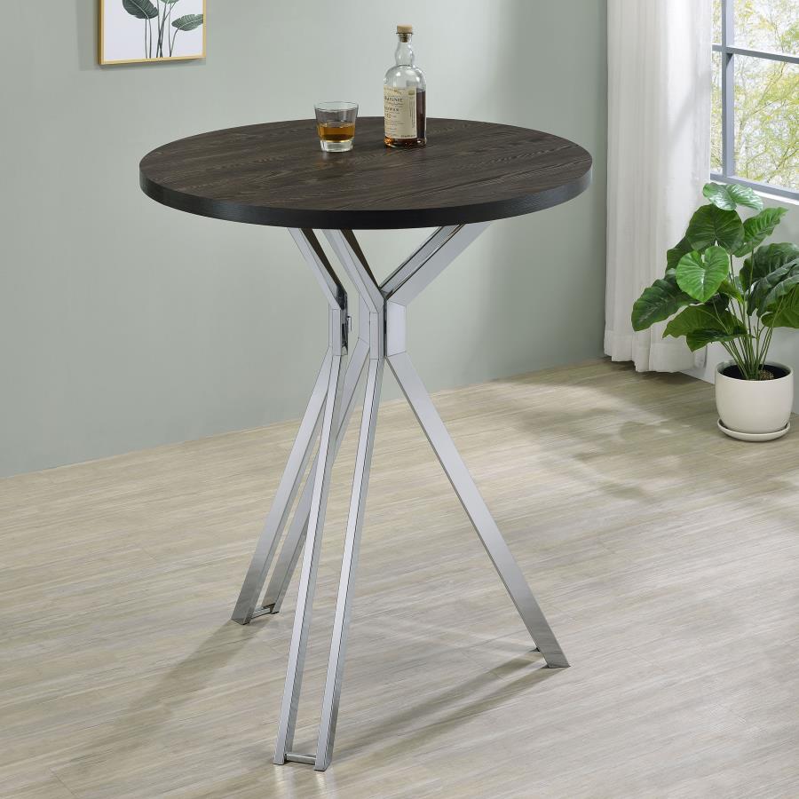 Edgerton Brown Bar Table - MyWaynesHome #