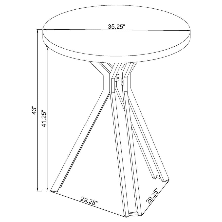 Edgerton Brown Bar Table - MyWaynesHome #