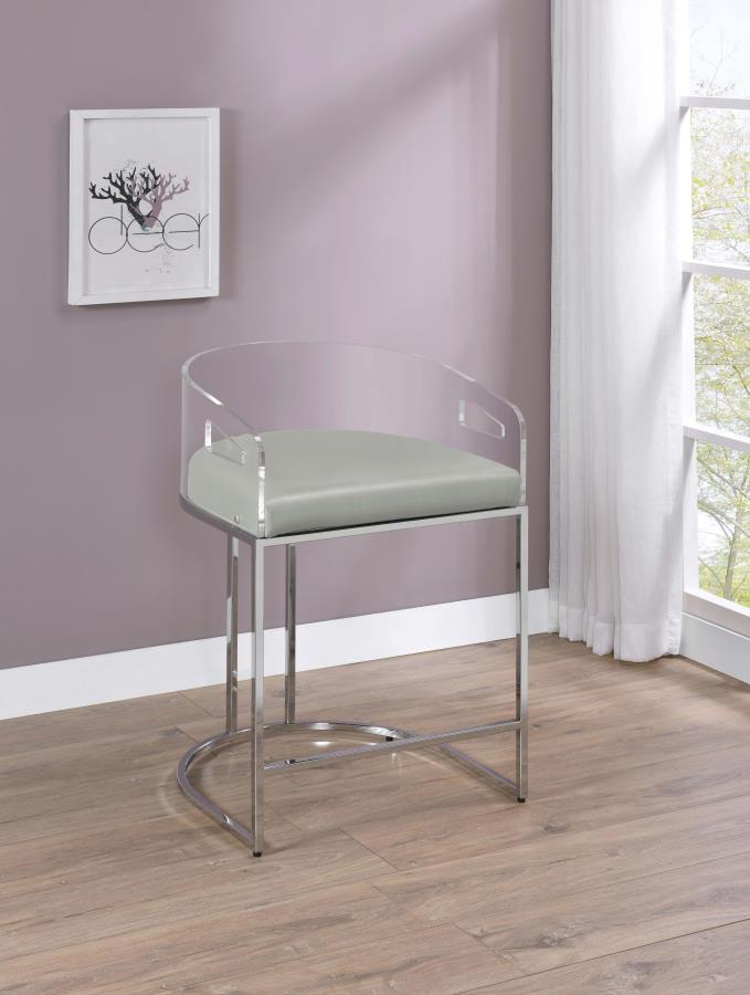 Thermosolis Clear Counter Stool - MyWaynesHome #