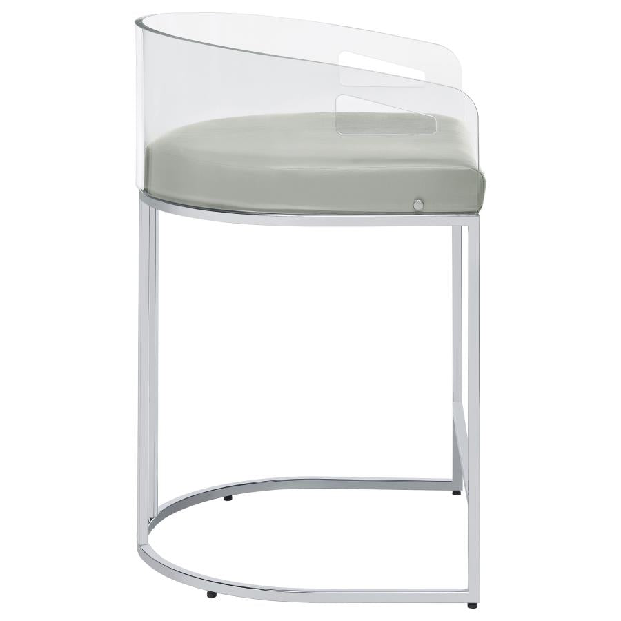 Thermosolis Clear Counter Stool - MyWaynesHome #