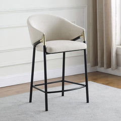 Chadwick Beige Counter Stool - MyWaynesHome #