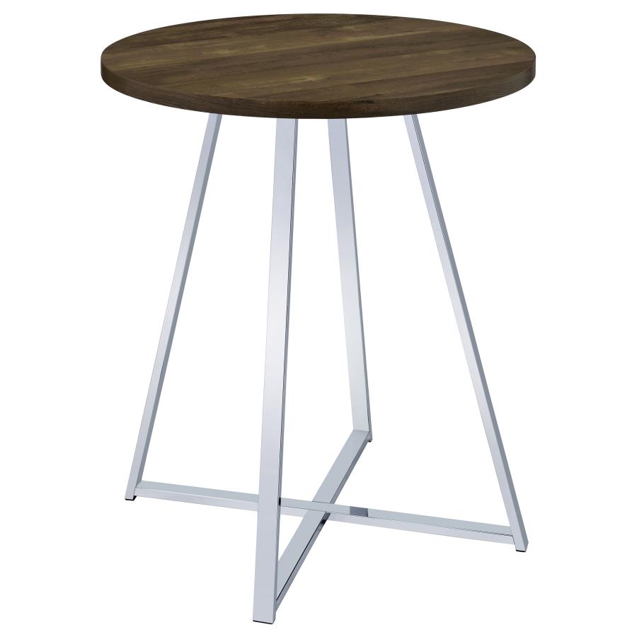 Burkhart Brown Bar Table - MyWaynesHome #