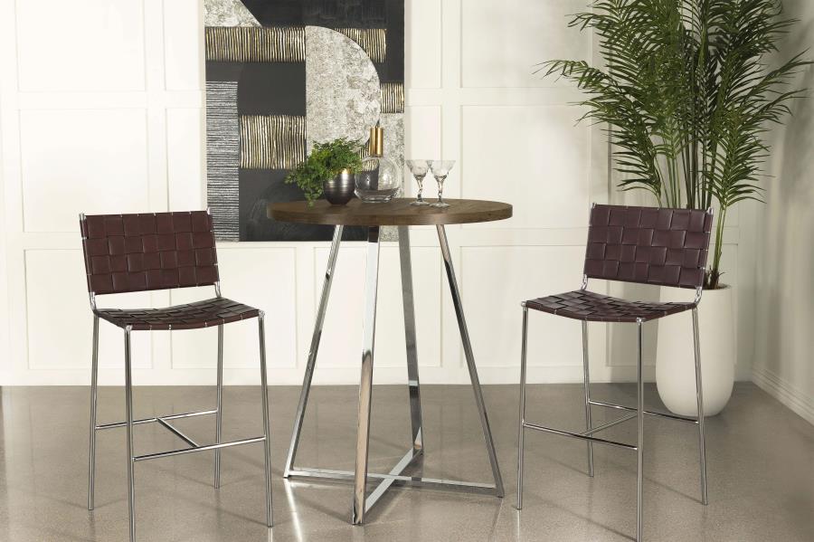 Burkhart Brown Bar Table - MyWaynesHome #