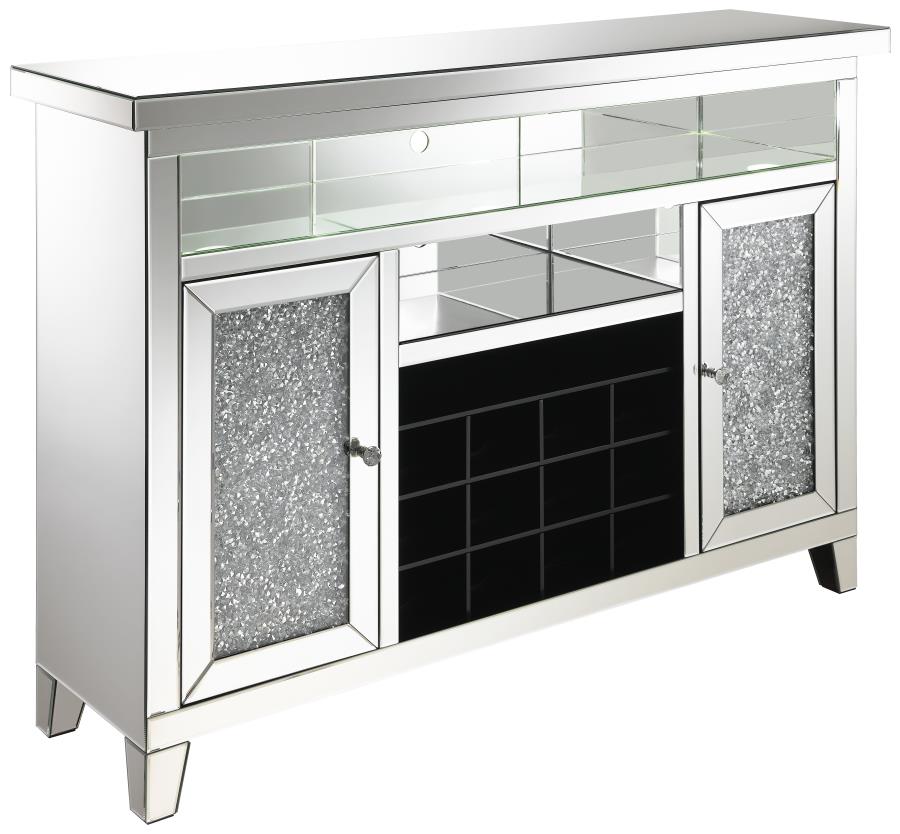 Melinda Silver Bar Cabinet - MyWaynesHome #