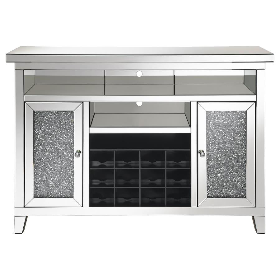 Melinda Silver Bar Cabinet - MyWaynesHome #