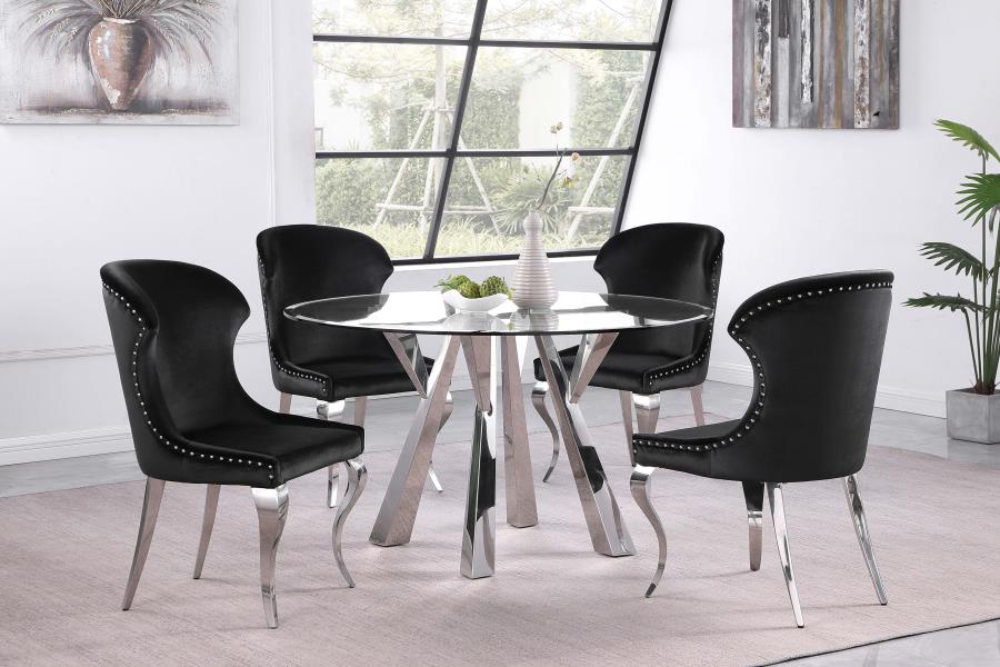 Cheyanne Black Side Chair - MyWaynesHome #
