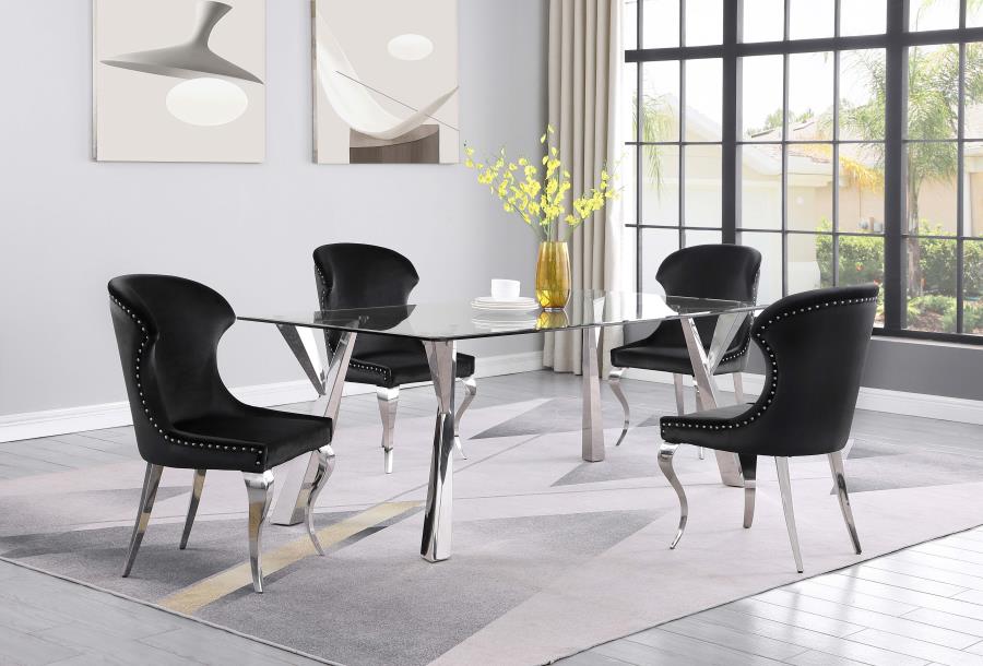Cheyanne Black Side Chair - MyWaynesHome #