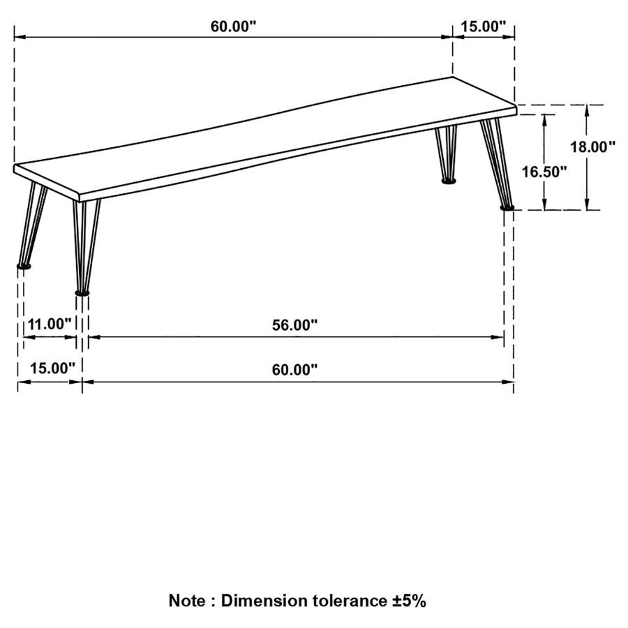 Sherman Brown Bench - MyWaynesHome #